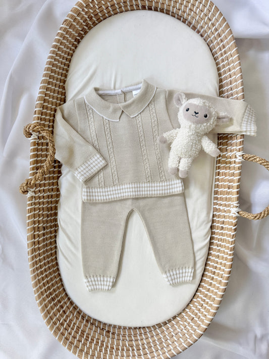 Mario Knitted Set - Beige