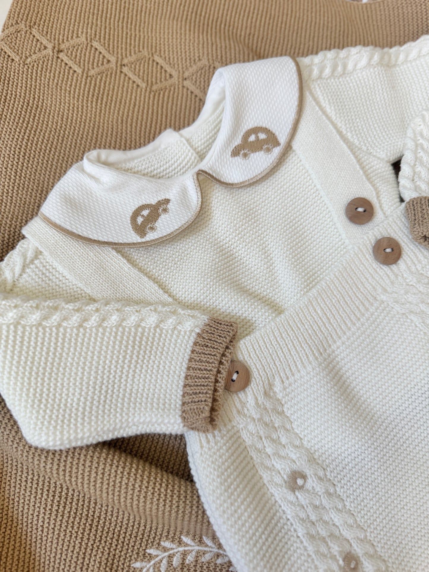 Carlo Overall - White/Beige