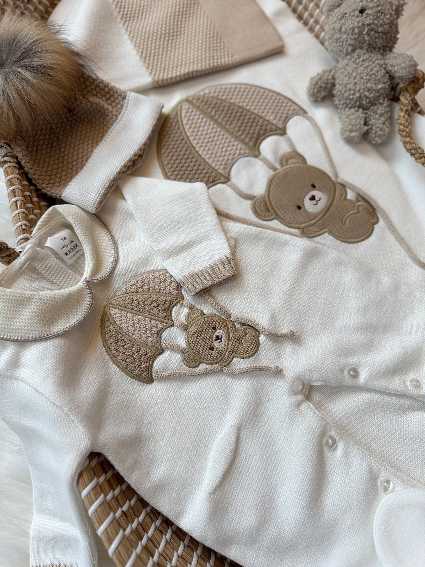 Willow Overall - White/Beige