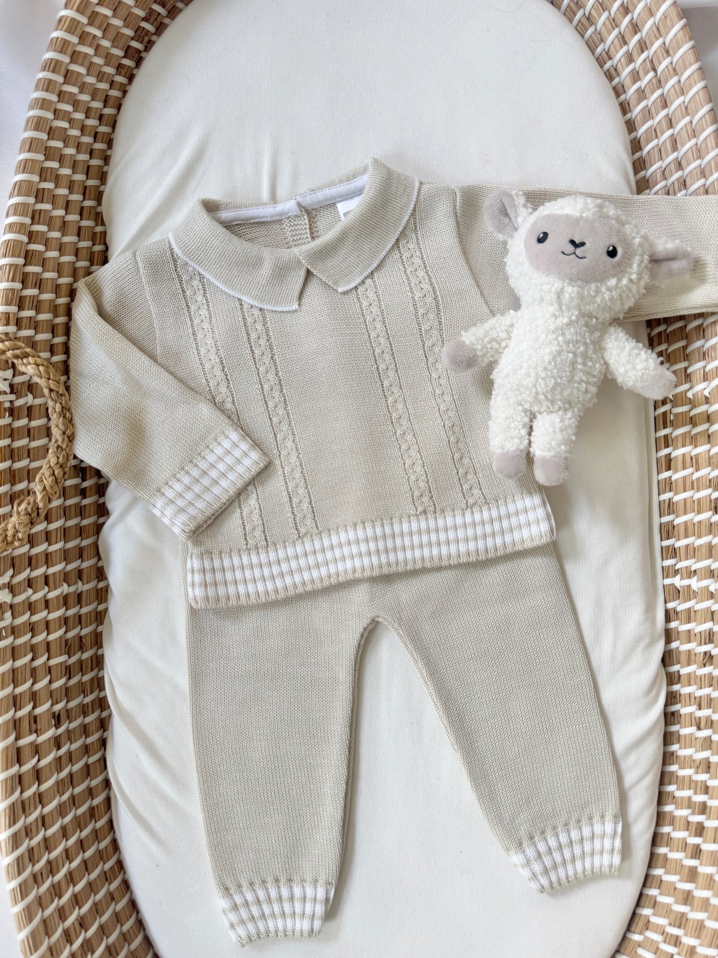 Mario Knitted Set - Beige
