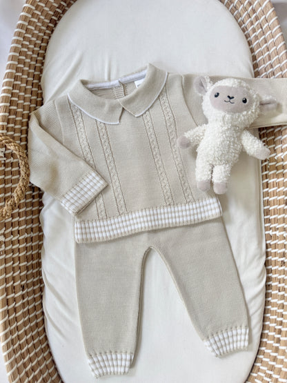 Mario Knitted Set - Beige