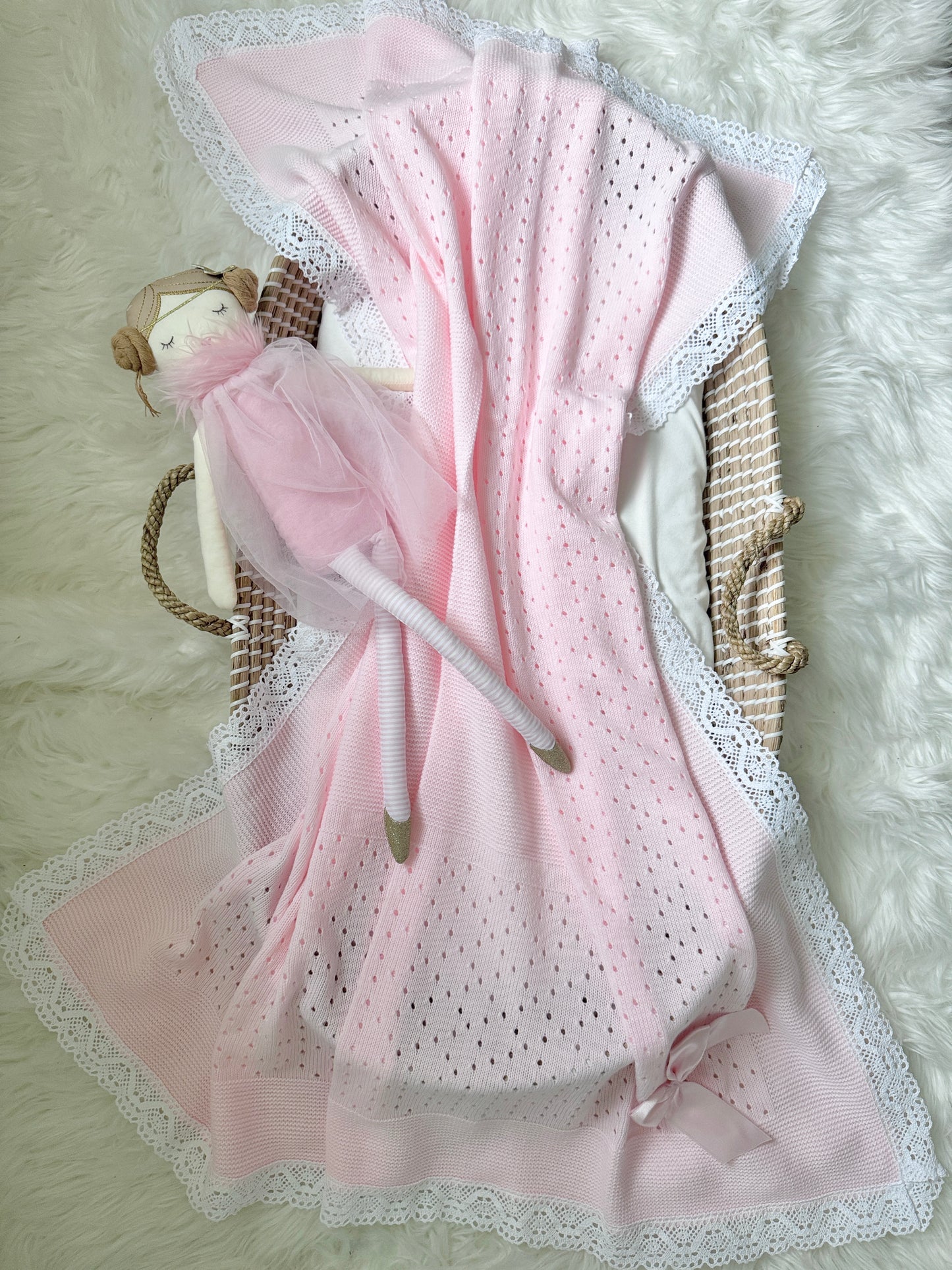 Thalia Blanket - Light Pink