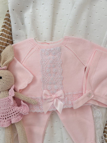 Fidelia Knitted Set - Pink