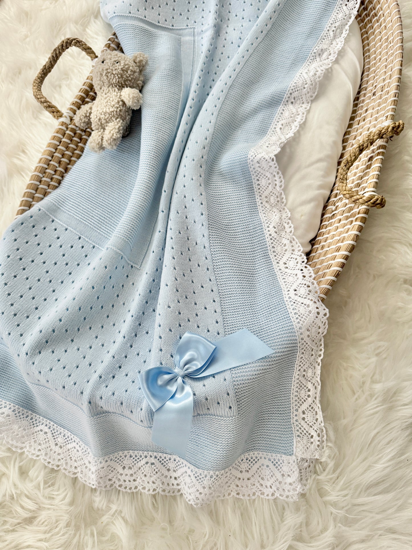 Thalia Blanket - Light Blue