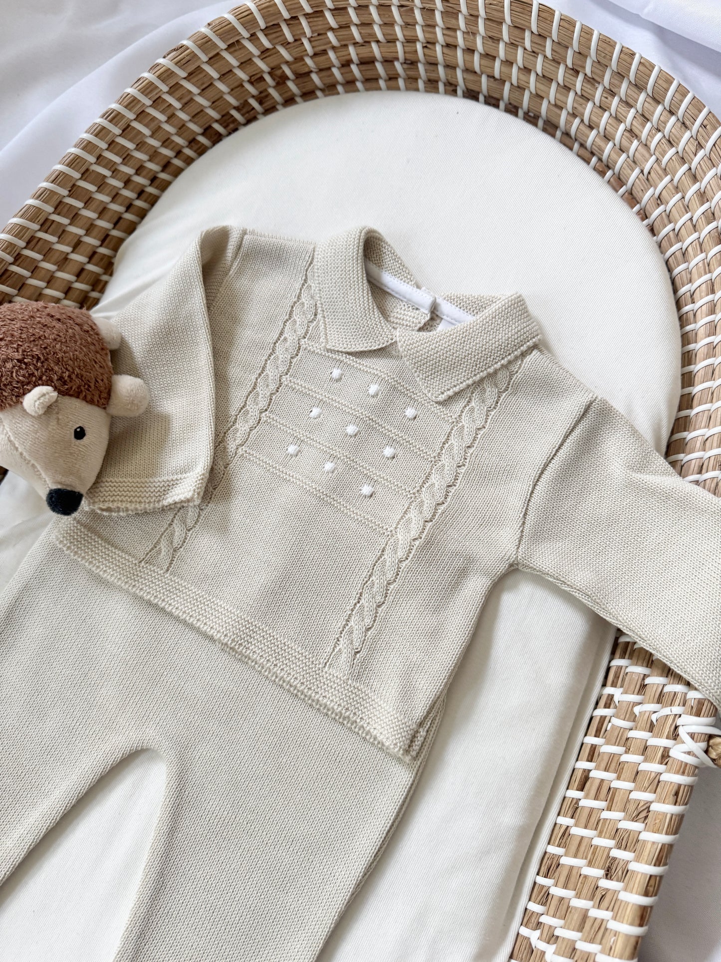 Thomas Knitted Set - Beige