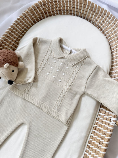 Thomas Knitted Set - Beige