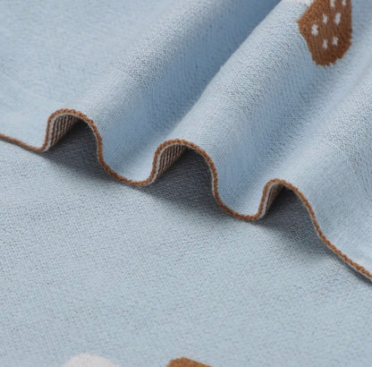 Mushroom Blanket - Blue