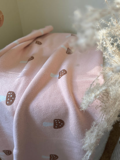 Manta de hongos - Rosa