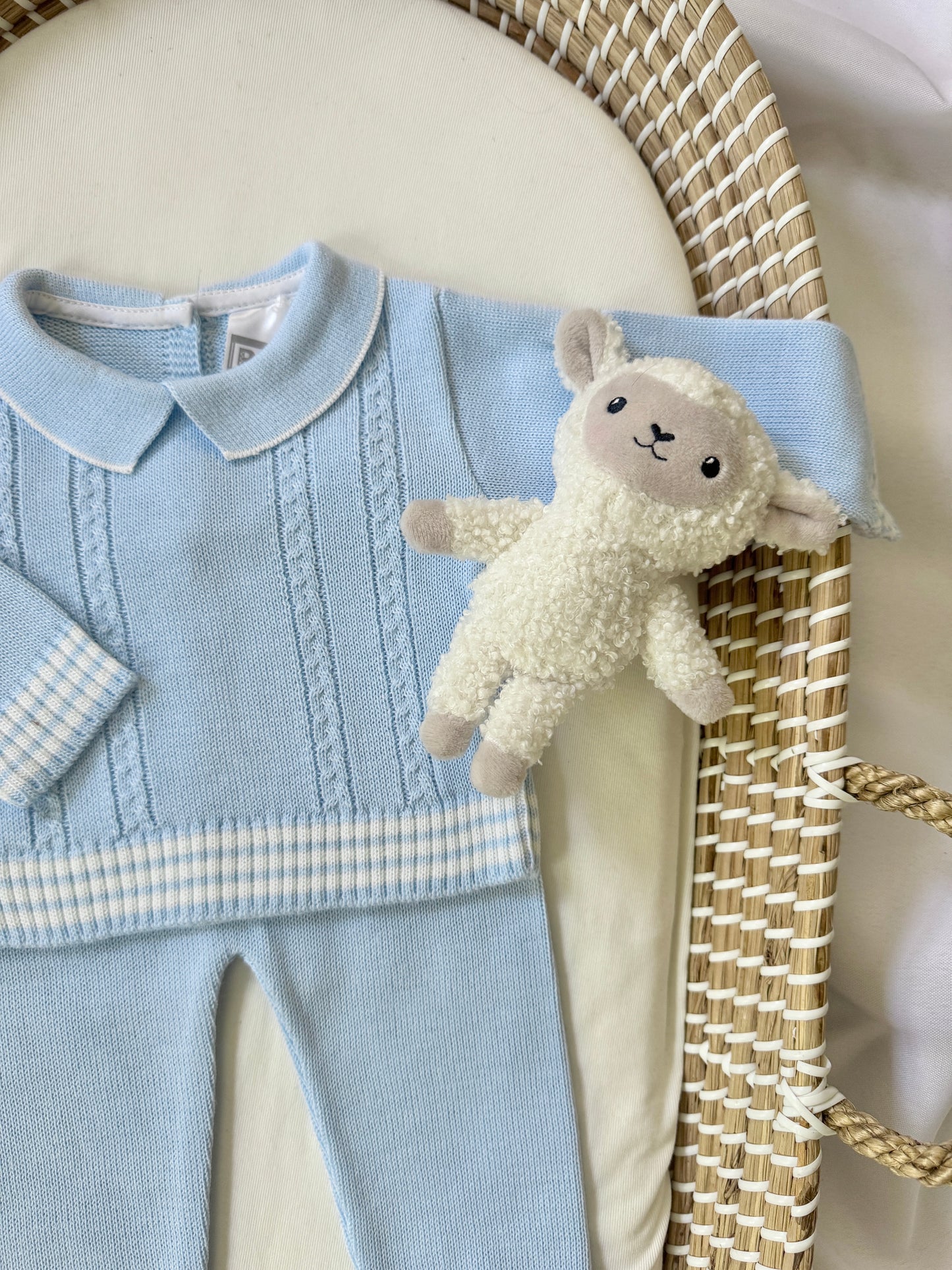 Mario Knitted Set - Blue
