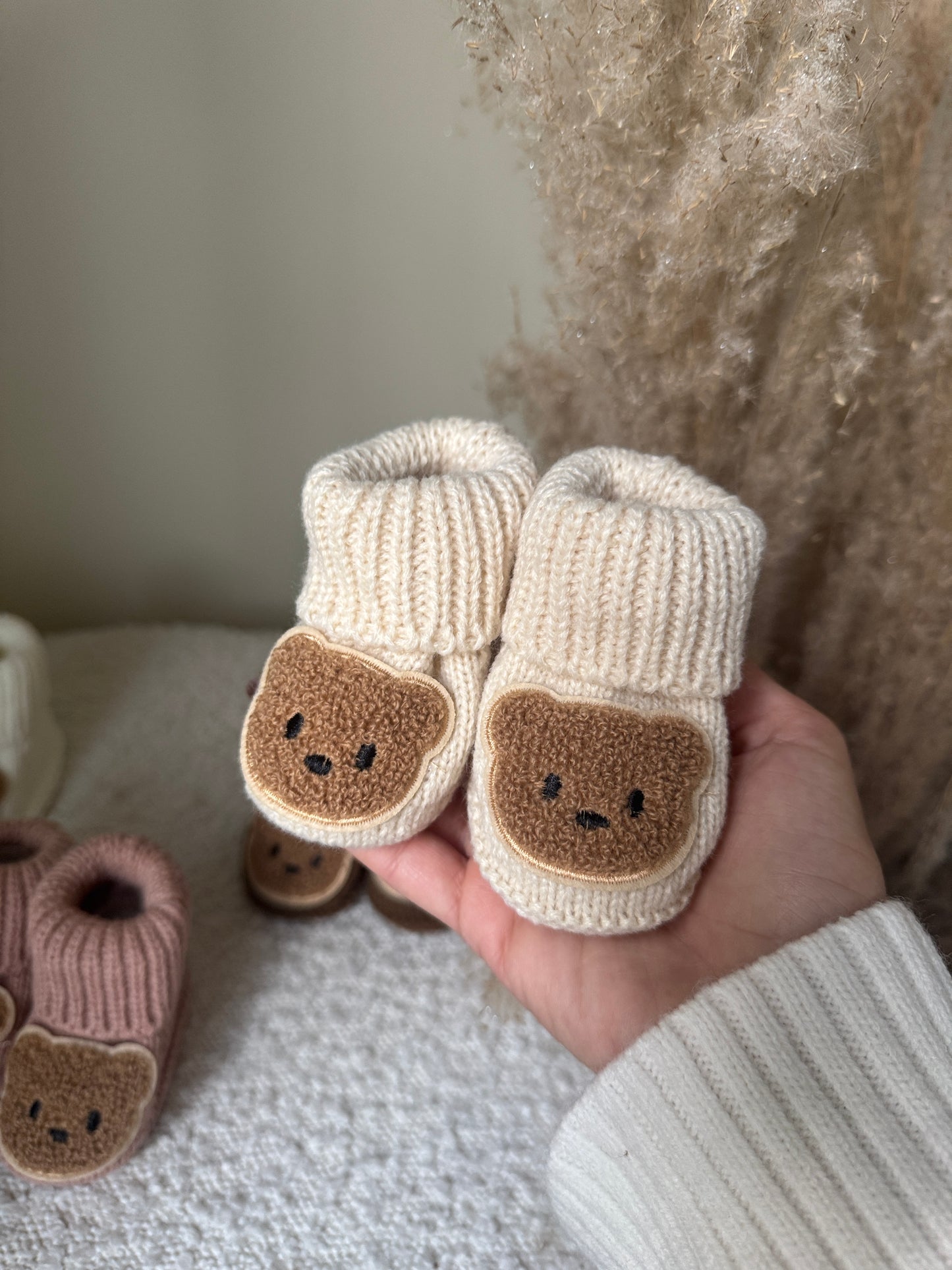 Teddy Booties - Beige