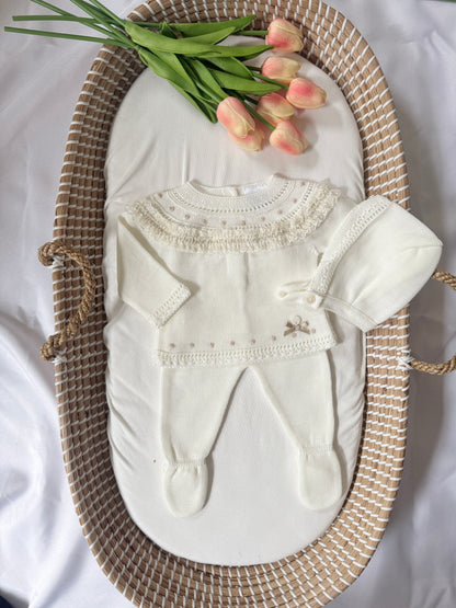 Gia Knitted Set - Ivory