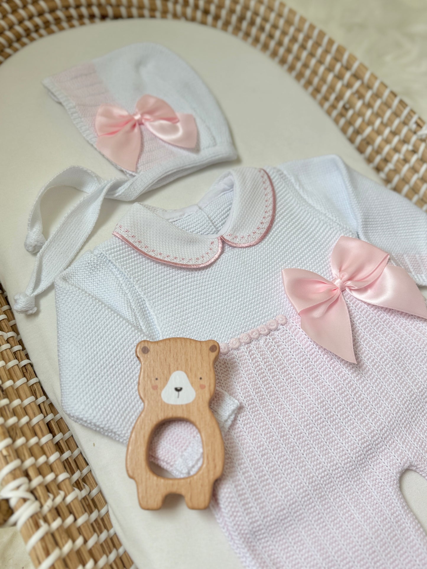 Sandra Overall - White/Light Pink