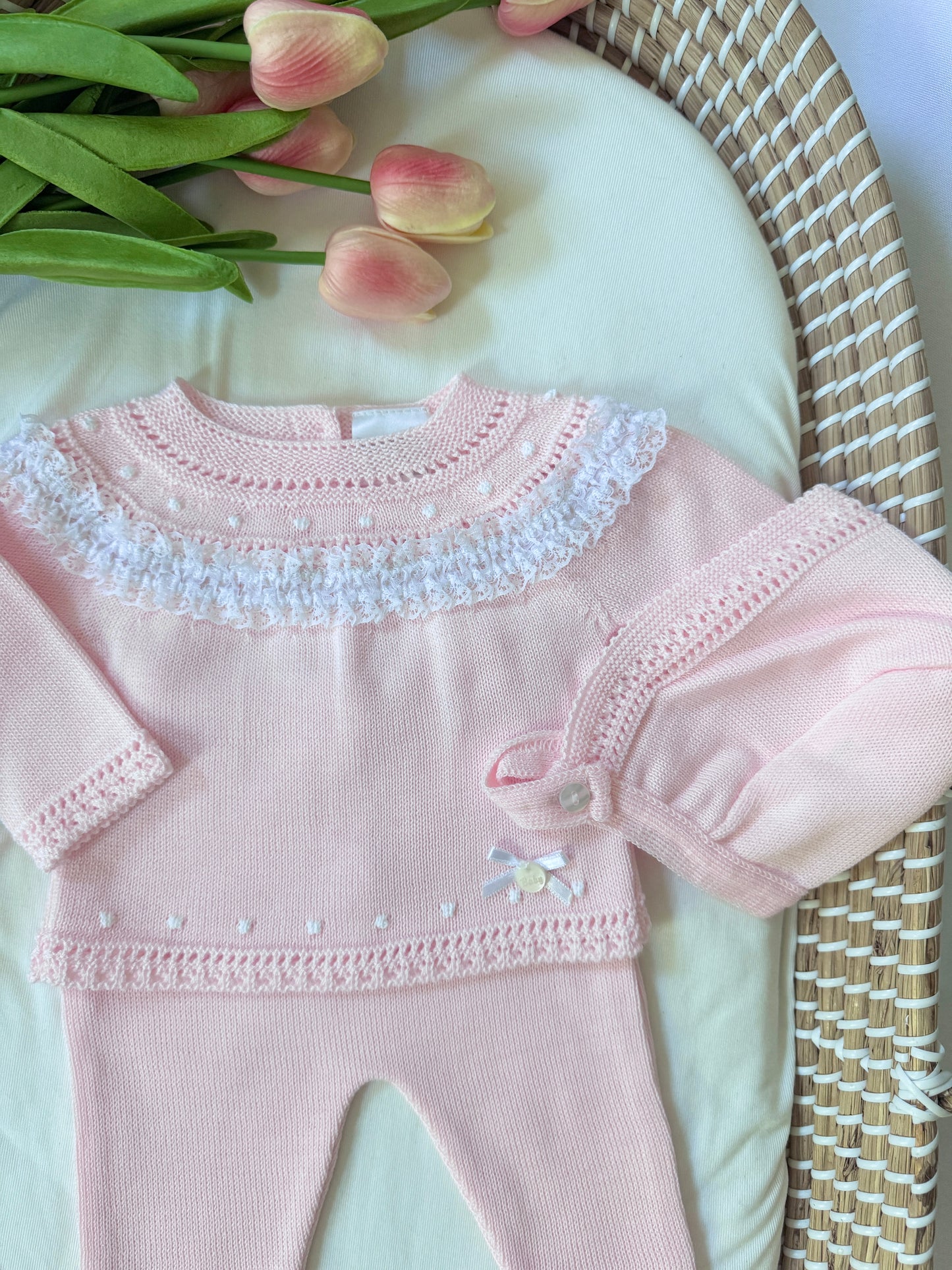Gia Knitted Set - Pink