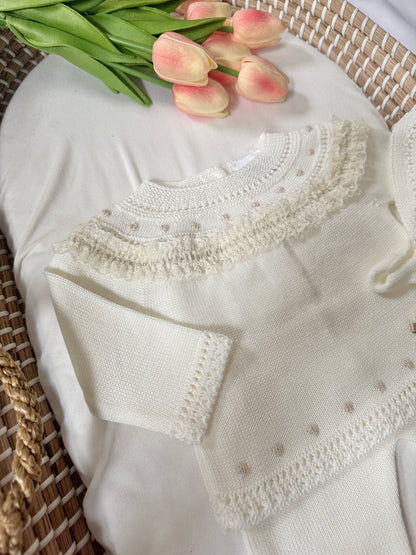 Gia Knitted Set - Ivory