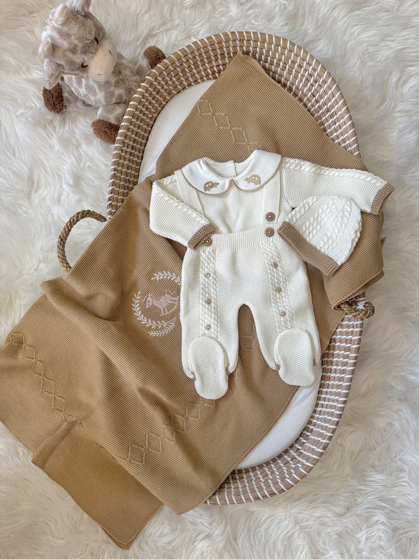 Carlo Overall - White/Beige