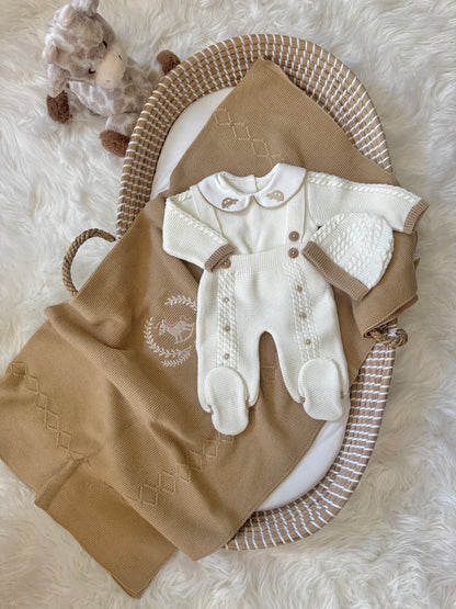Carlo Overall - White/Beige