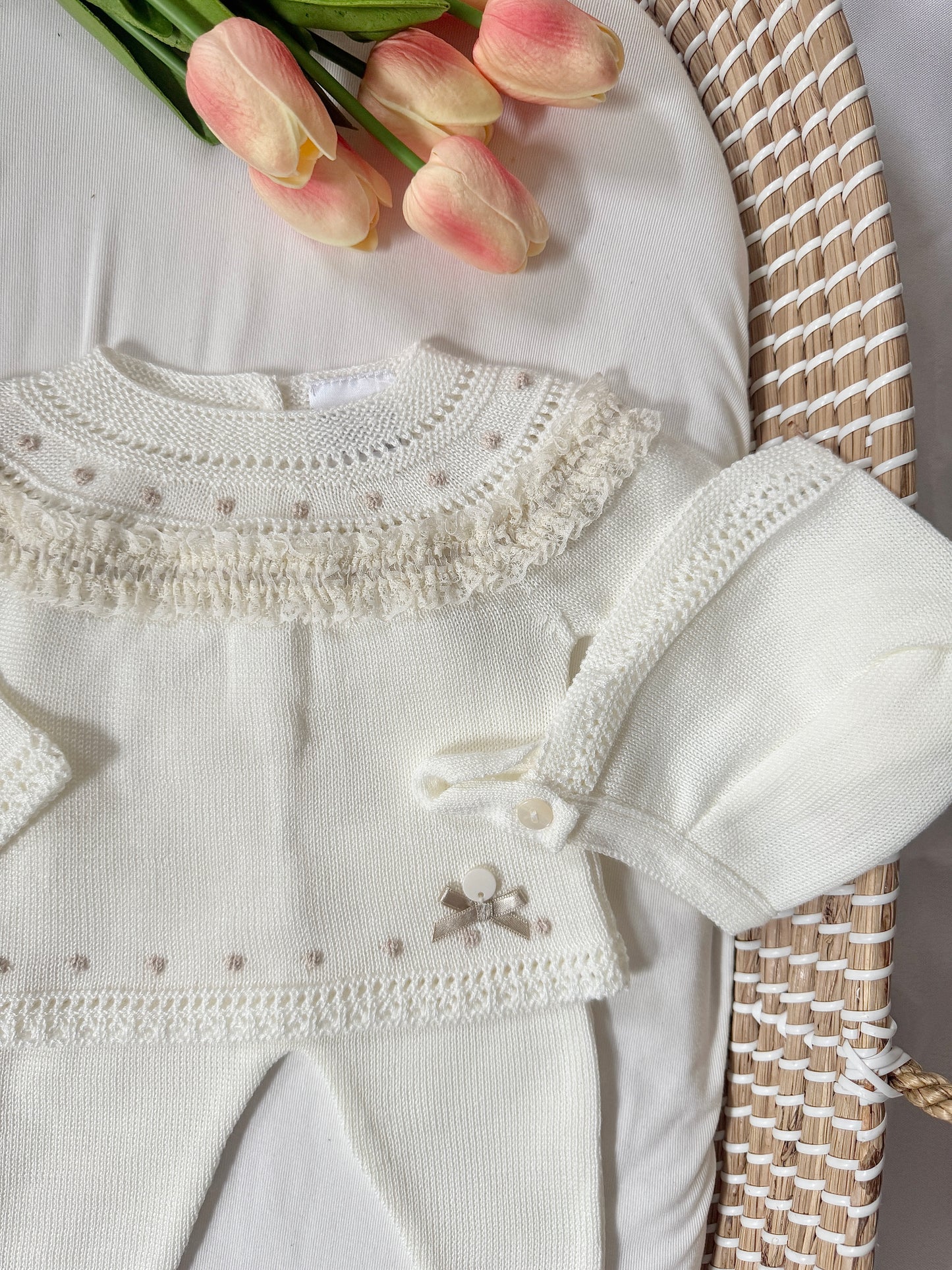 Gia Knitted Set - Ivory