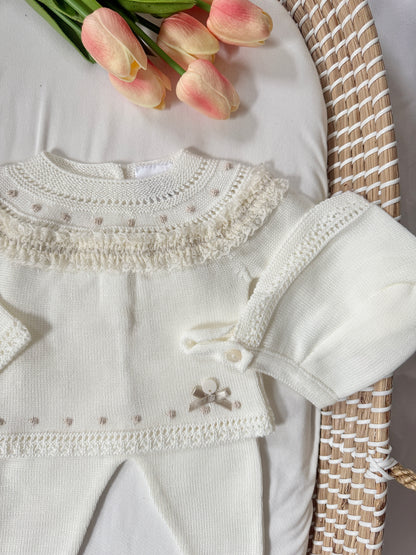 Gia Knitted Set - Ivory