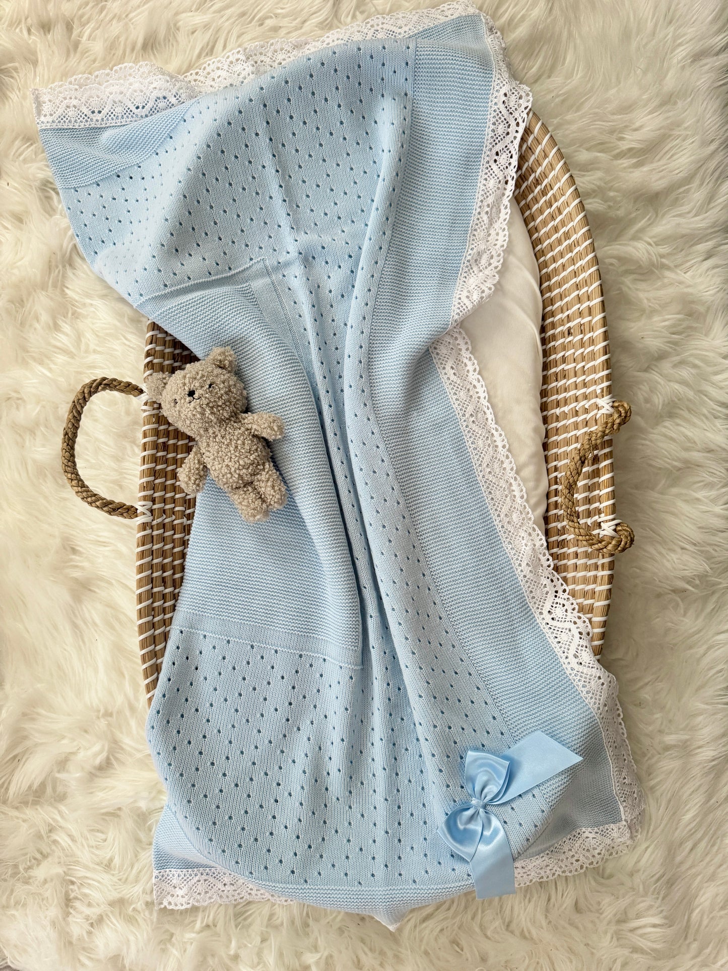 Thalia Blanket - Light Blue