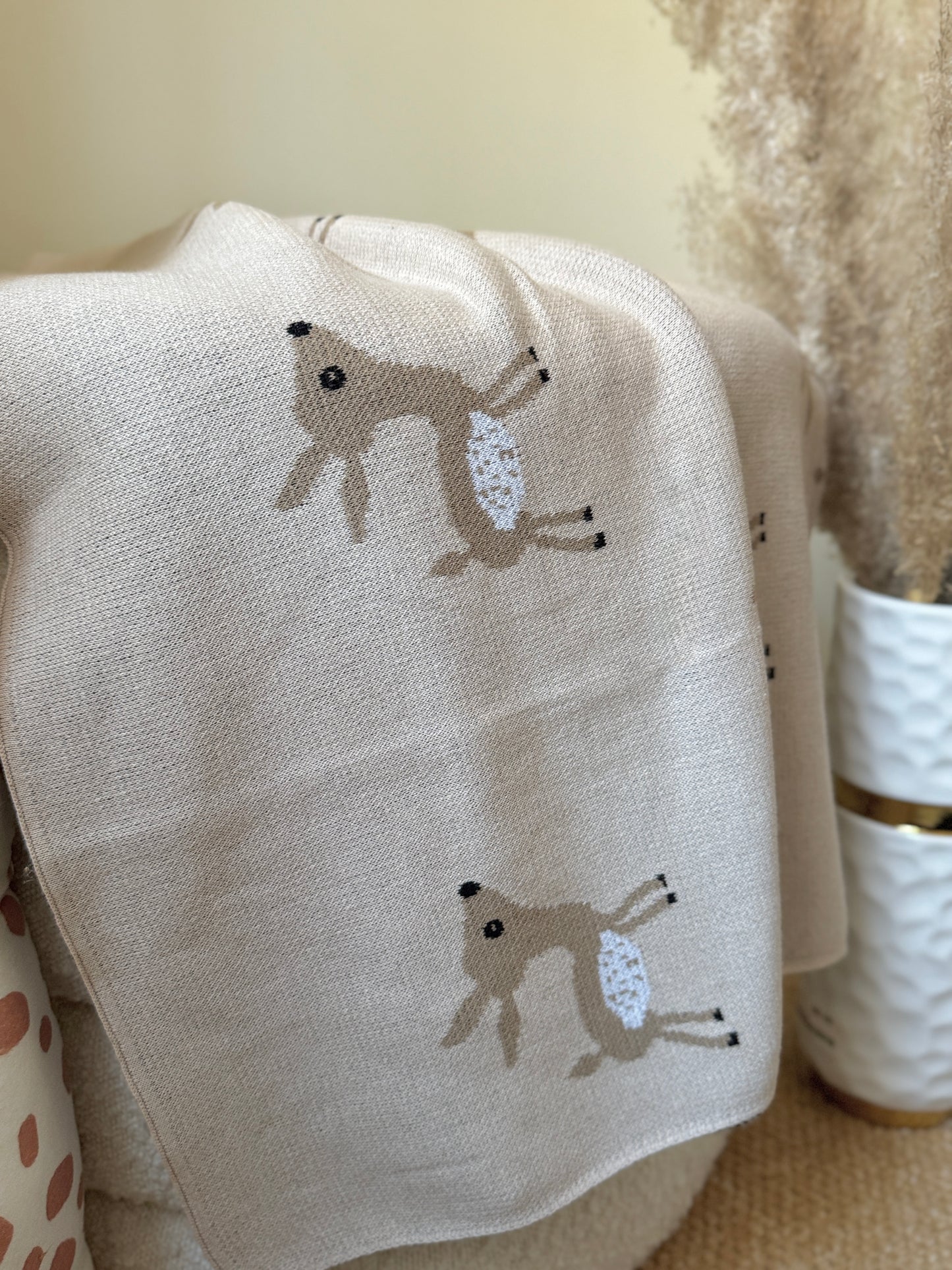 Manta de reno - Beige