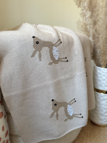 Manta de reno - Beige