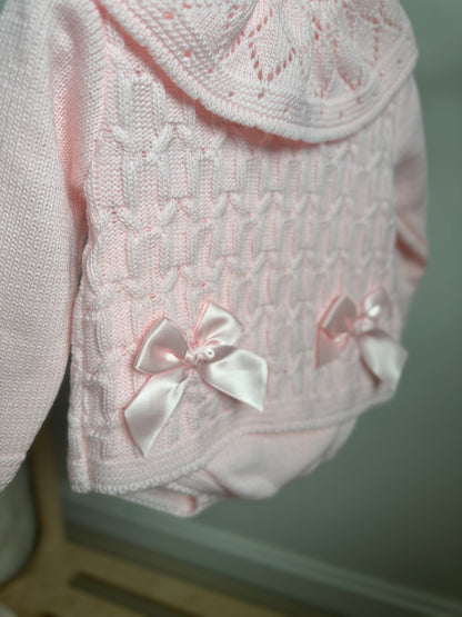 Carmen Two Piece Knit Set - Pink
