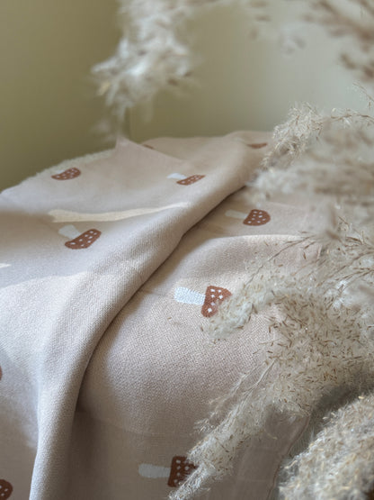 Manta de hongos - Beige