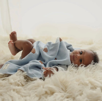 Mushroom Blanket - Blue