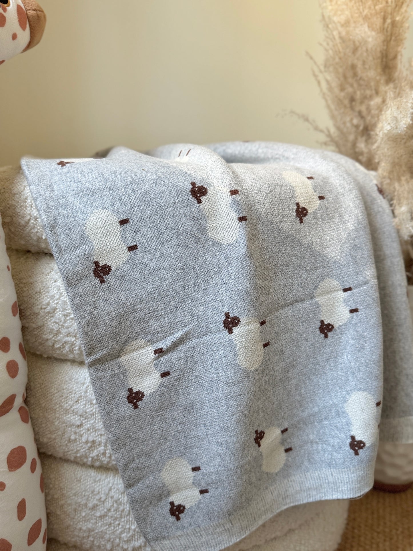 Manta de oveja - Gris