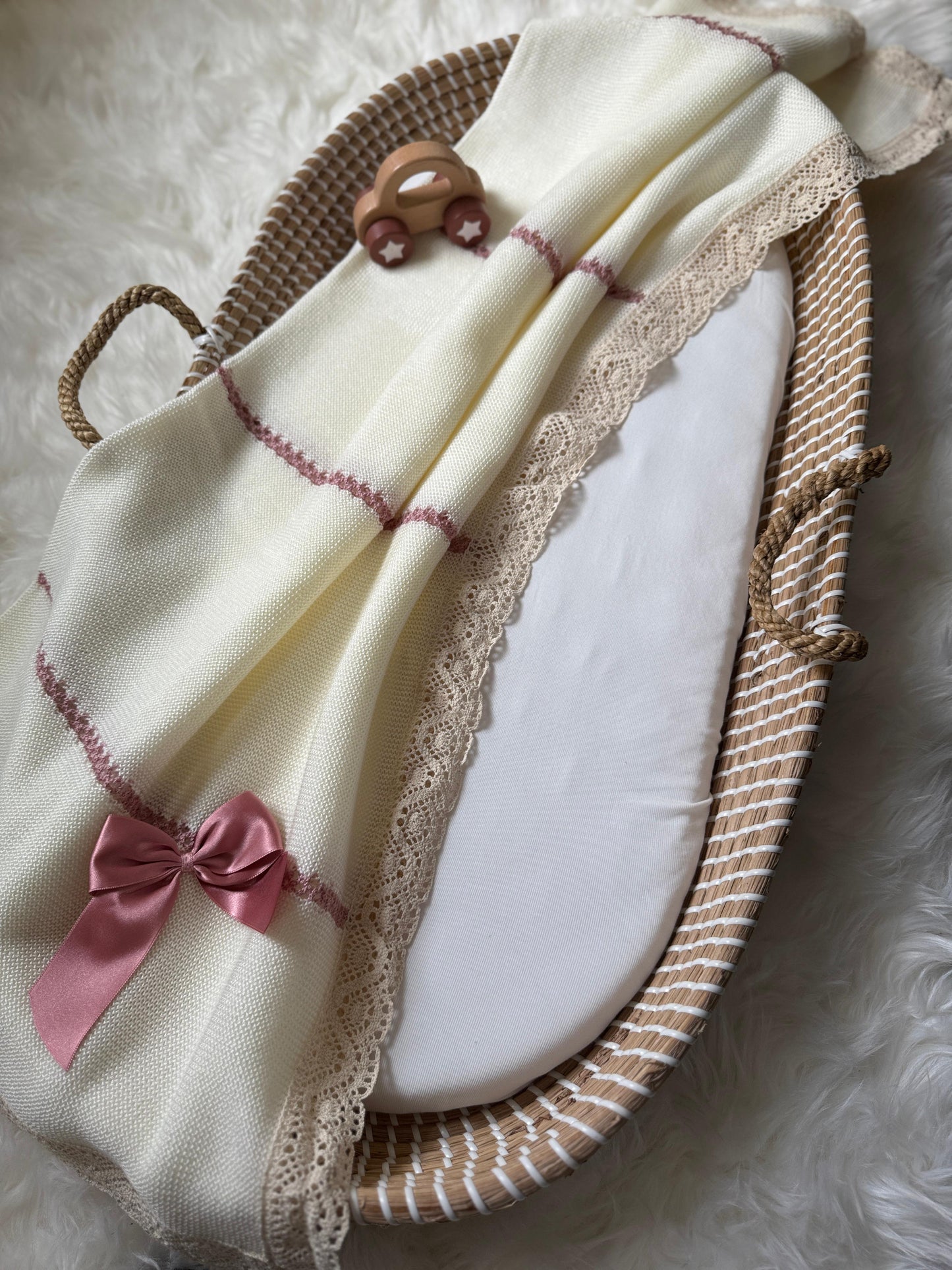 Milan Blanket - Dusty Pink